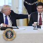 Donald Trump y Marco Rubio  en la Casa Blanca/ Saul Loeb