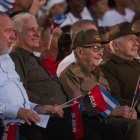 La cúpula del régimen cubano durante un acto político (Archivo)