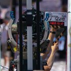 Una claqueta de cine. Foto de archivo