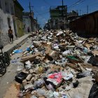 Basura amontonada en las calles de La Habana.