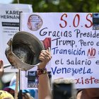 Protestas en Caracas por la crisis económica que azota al país.