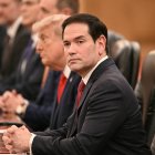 Marco Rubio durante su visita a China