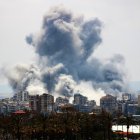 A plume of smoke rises following an Israeli airstrike on the outskirts of Tyre, southern Lebanon, on June 1, 2026. Iran's foreign ministry said on June 1 that a ceasefire in Lebanon remains a key condition for any deal with the United States to end the Middle East war. (Photo by KAWNAT HAJU / AFP)