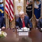 JD Vance, Donald Trump y Marco Rubio/ Andrew Caballero- Reynolds