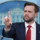 US Vice President JD Vance speaks during a press briefing in the Brady Briefing Room of the White House in Washington, DC, on June 18, 2026. (Photo by Ken Cedeno / AFP)