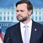 US Vice President JD Vance speaks during a press briefing in the Brady Briefing Room of the White House in Washington, DC, on May 19, 2026. (Photo by Kent NISHIMURA / AFP)