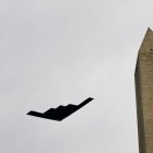 Un bombardero B-2 estadounidense sobre el cielo de Washington (Imagen referencial).