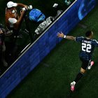 Lautaro Martínez celebra el gol que le dio el pase a Argentina a la final del mundo