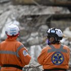 Equipo de rescate argentino en La Guaira