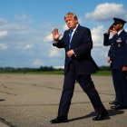El presidente Donald Trump llegando a Morristown, New Jersey, este 31 de julio de 2026.