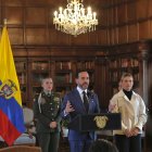 El presidente Abelardo De la Espriella dirigiéndose a los colombianos después del terremoto de esta semana.