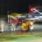 Banderas de Latam durante una marcha en La Habana (Archivo)