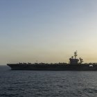 El USS Abraham Lincoln en el Mar Arábigo.