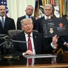 Donald Trump en el Salón Oval/ Brendan Smialowski