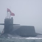 A new type 094A Jin-class nuclear submarine Long March 10 of the Chinese People's Liberation Army (PLA) Navy