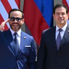Imagen del presidente de Colombia y el secretario Rubio