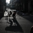 Una calle de La Habana en pleno apagón (Archivo)