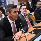 215
El presidente de Paraguay, Santiago Peña, participa en una reunión del "Escudo de las Américas"