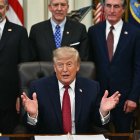 Donald Trump en el Salón Oval/ Kent Nishimura