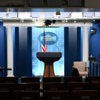 La sala de prensa James S. Brady de la Casa Blanca