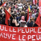 Protestas en Francia-Imagen de Archivo