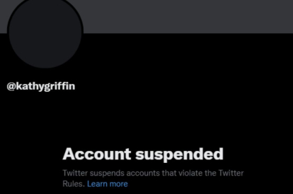 La cuenta de Kathy Griffin fue permanentemente suspendida