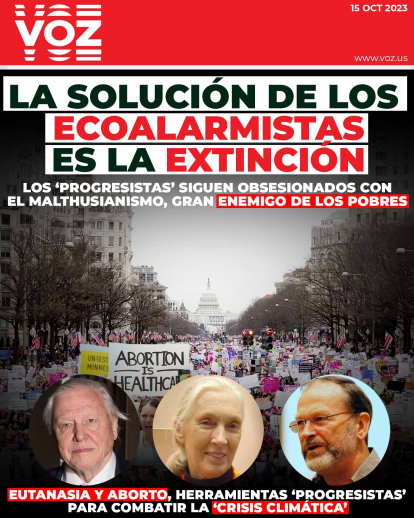 Portada de Voz Media para el 15 de octubre de 2023.