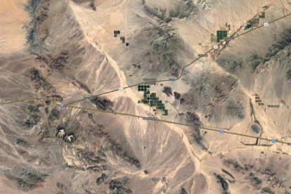 Imagen de Google Maps desde la que se ven las extensiones verdes de la empresa Fondomonte.