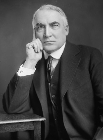 Retrato de Warren Harding.