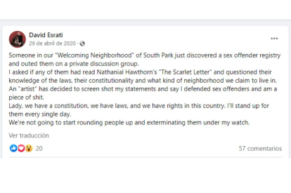 Facebook, David Esrati