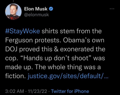 Elon Musk tweet