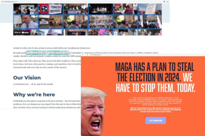 crushthecoup.org, Clinton, Trump