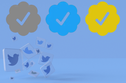 Twitter sistema verificación multicolor