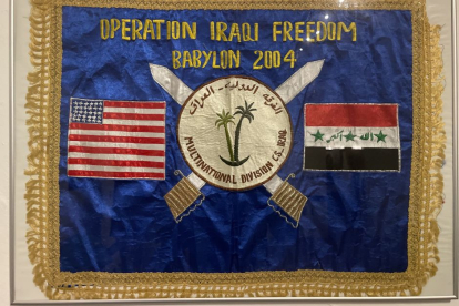 Flag commemorating the invasion of Iraq.