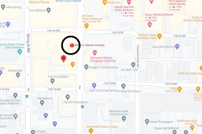 Atlanta shooting location. Google Maps.