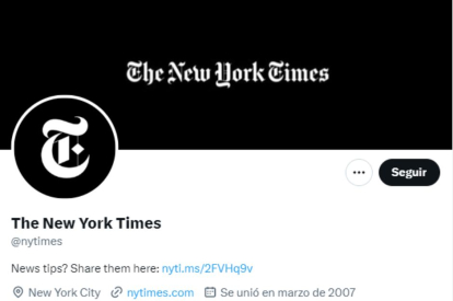 The New York Times Twitter