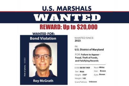 McGrath wanted poster with $20,000 reward.