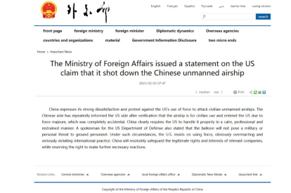 Comunicado chino globo