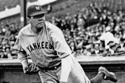 Babe Ruth, former baseball player, during a game with the New York Yankees in 1930 (file photo).
