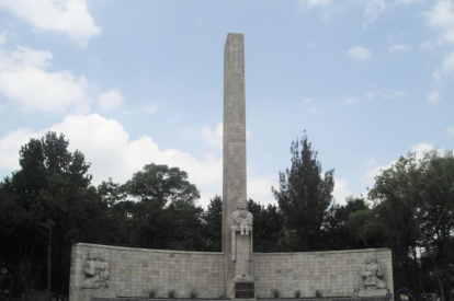 Monument to the Mother that Mexican President Manuel Avila Camacho began to erect in 1944.