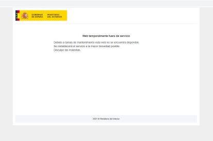 Website of the Ministry of Interior of Spain (Voz Media).