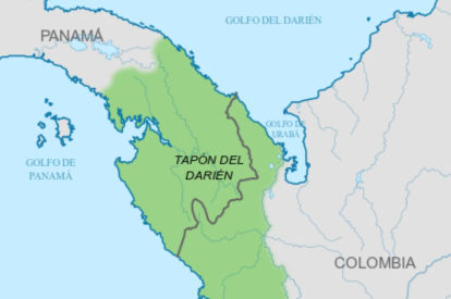 Location of the Darien region. Archive image.