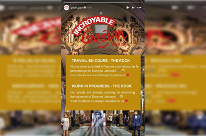 Screenshot of the Instagram profile of the Grévin Museum in Paris (France).