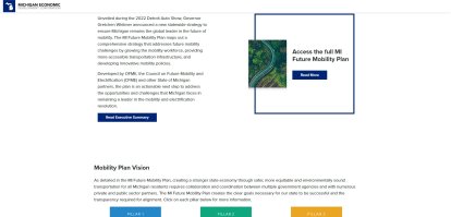 Screenshot of the Michigan Department of Labor website.