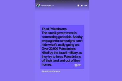 Rashida Tlaib insiste en calificar a Netanyahu como 