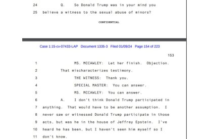 Documentos de Jeffrey Epstein: la víctima Virginia Giuffre exculpó al expresidente Trump de tener relaciones con menores