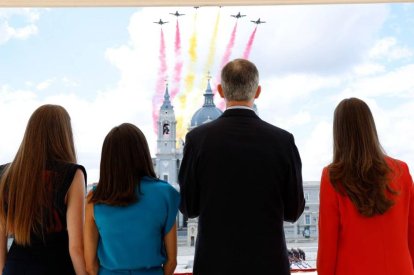 The Spanish royal family in the commemoration of the 10th anniversary of Felipe VI as monarch