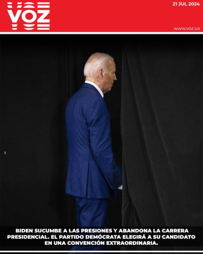 Portada 21 de Julio 2024