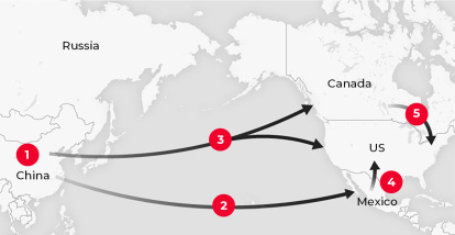 China is largely responsible for the production of the chemical components of fentanyl.