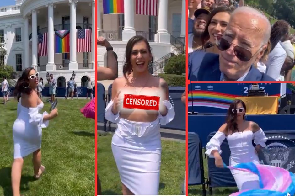 Trans Craze At The White House Activists Go Topless At Joe Bidens Pride Month Event 0111